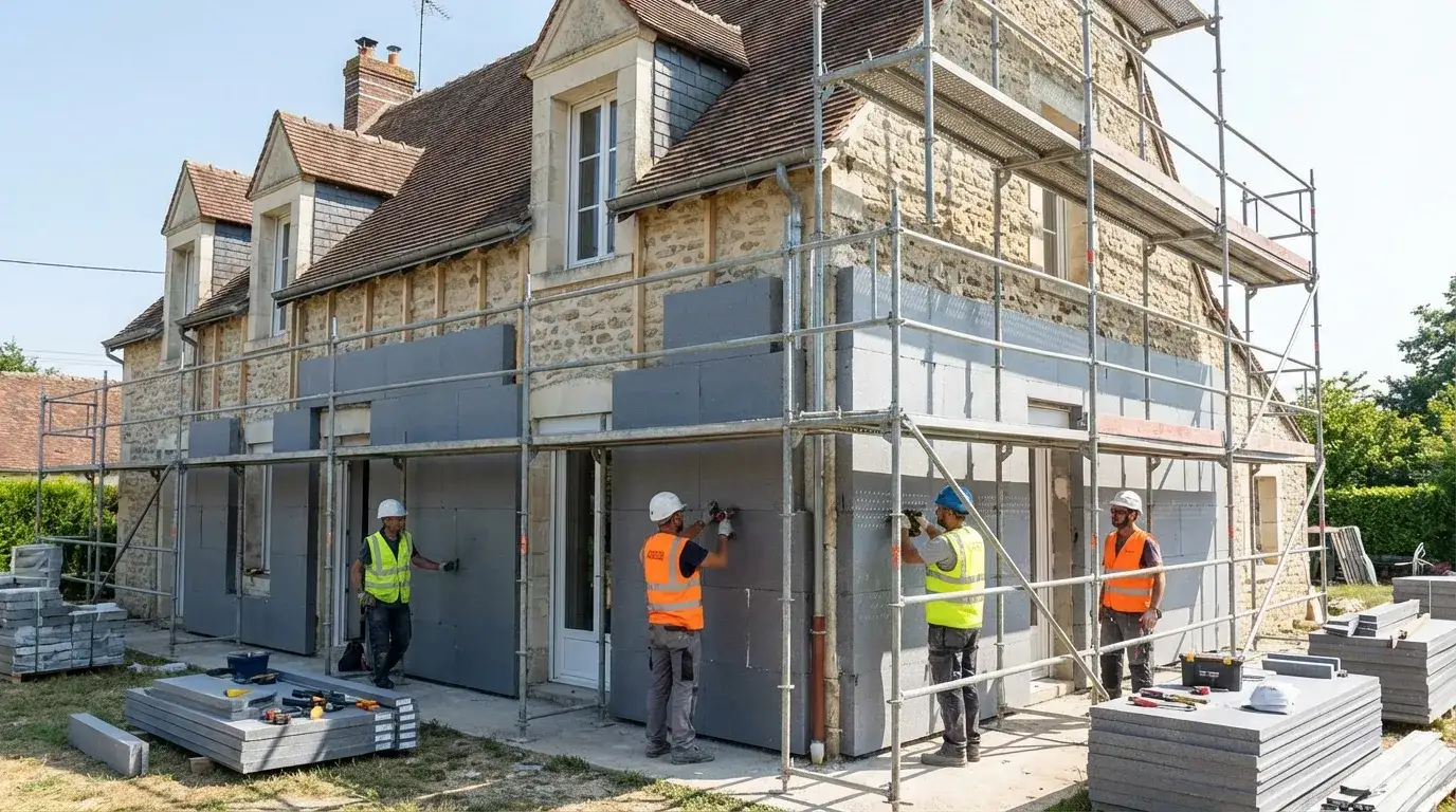Isolation thermique par l'extérieur ITE — rénovation énergétique